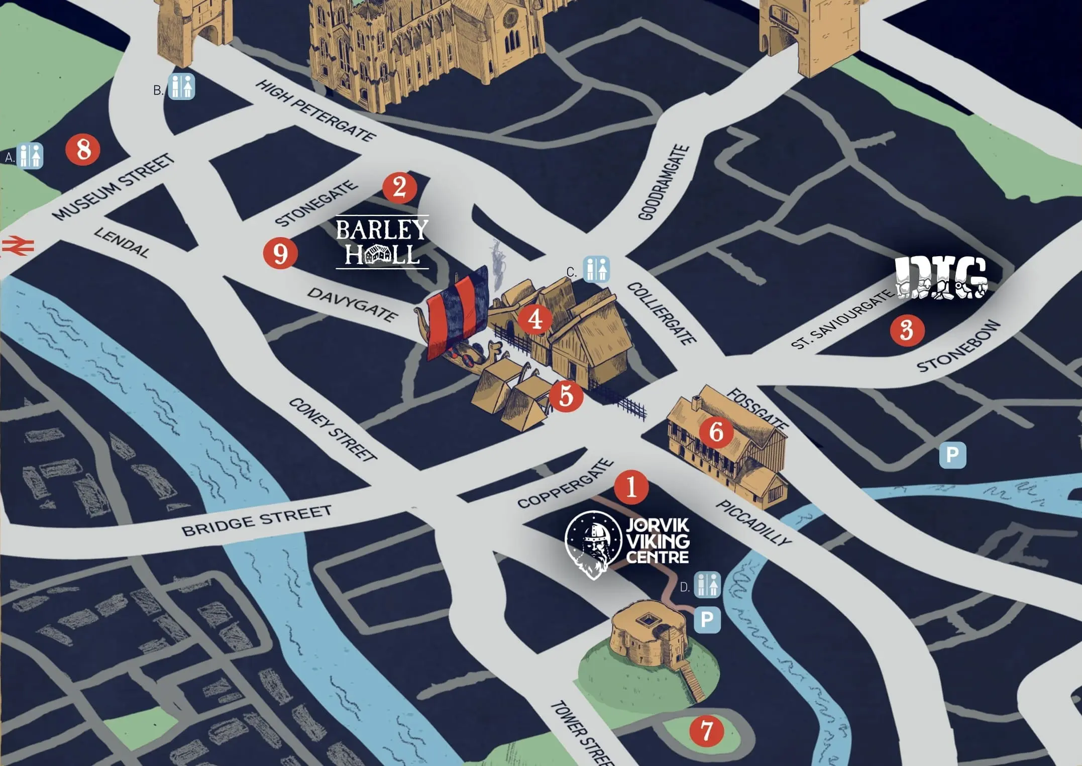 JORVIK Viking Festival Map